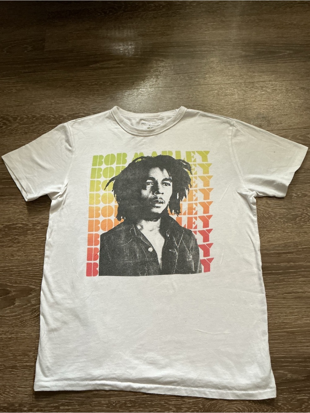 White Bob Marley Graphic